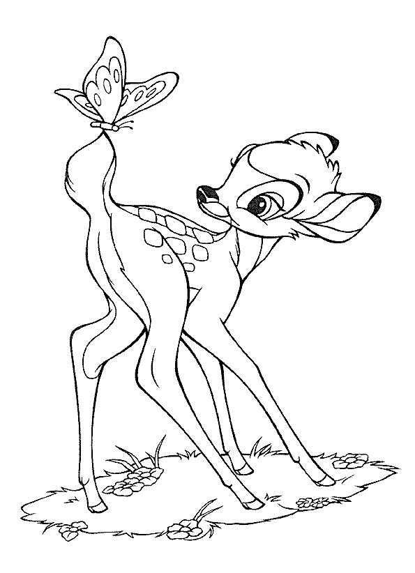 Bambi Kleurplaten