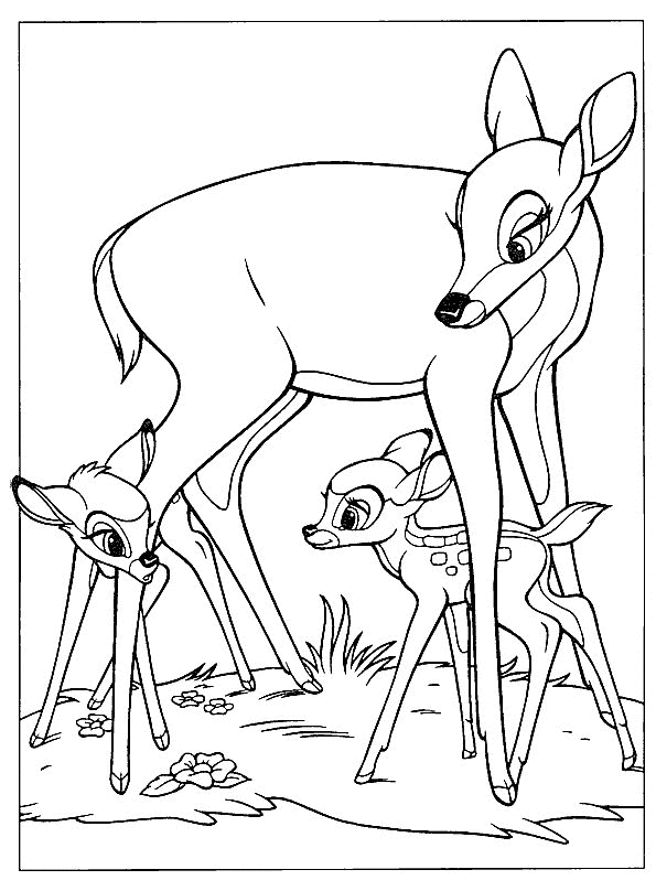 Bambi Kleurplaten