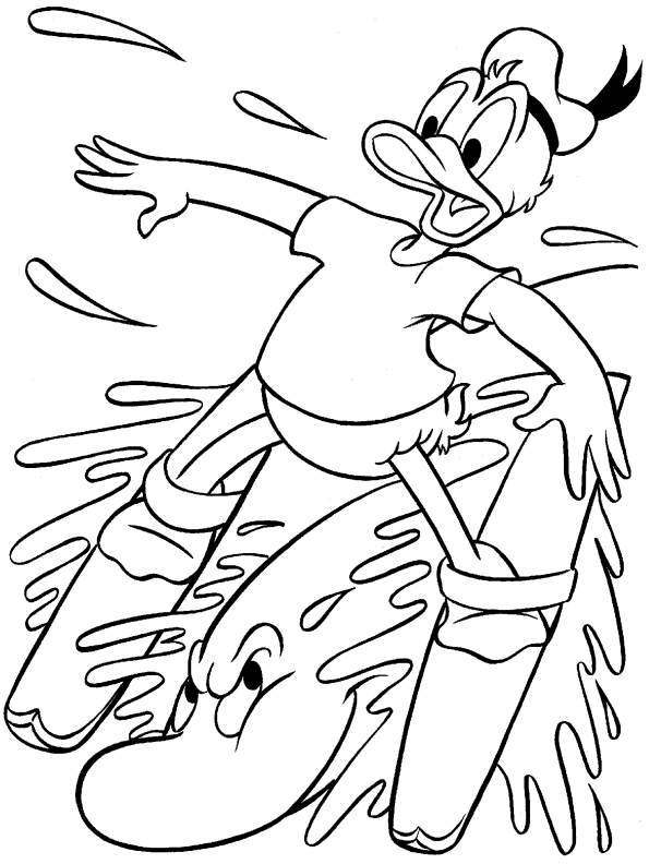 Donald duck Kleurplaten