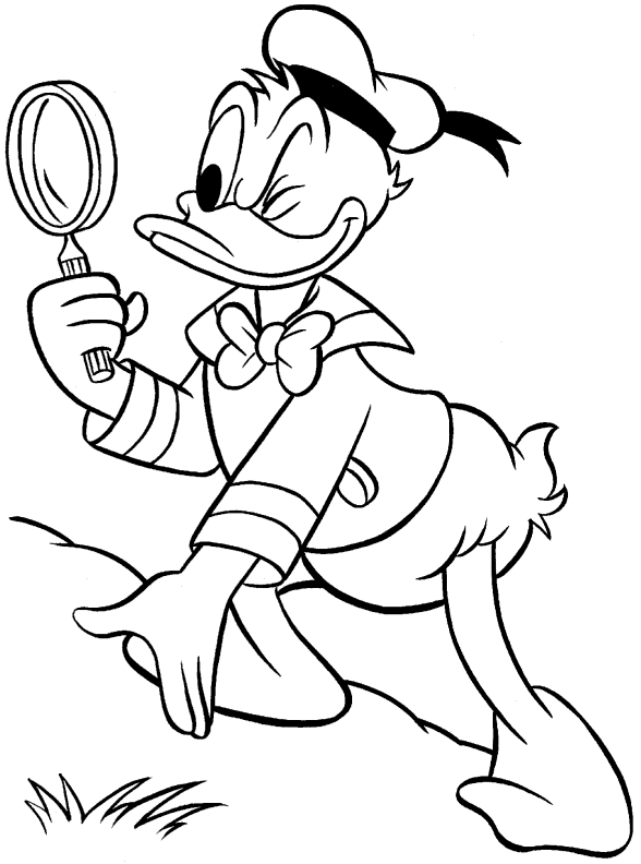 Donald duck Kleurplaten