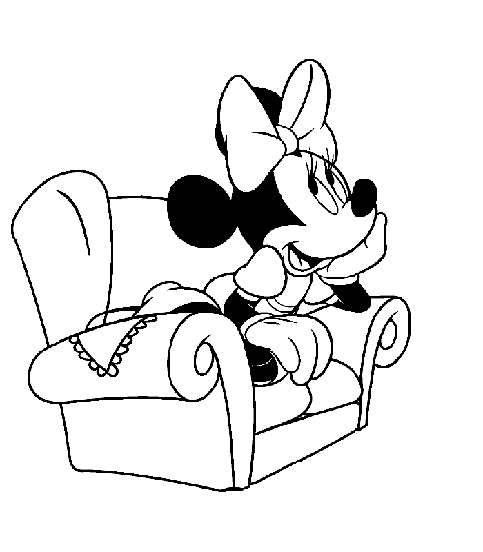 Minnie mouse Kleurplaten