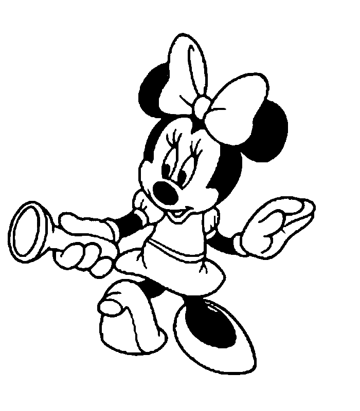 Minnie mouse Kleurplaten
